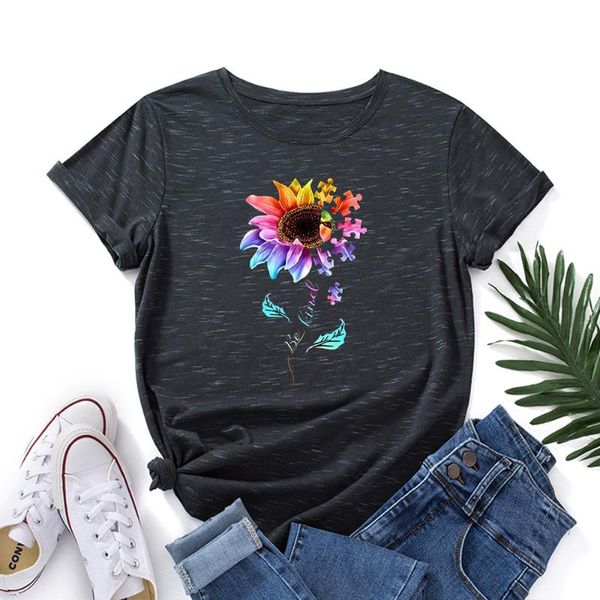 women's t-shirt summer plus size t shirt women be kind sunflower print tshirt 100% cotton o neck short sleeve graphic tees, White
women's t-shirt summer plus size t shirt women be kind sunflower print tshirt 100% cotton o neck short sleeve graphic tees, White