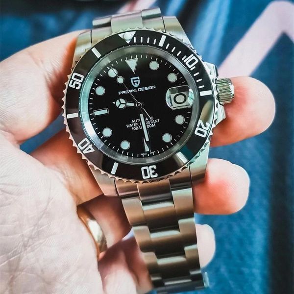 wristwatches 2021 pagani design men's automatic mechanical stainless steel divers watches sapphire glass relogio masculino, Slivery;brown
wristwatches 2021 pagani design men's automatic mechanical stainless steel divers watches sapphire glass relogio masculino, Slivery;brown