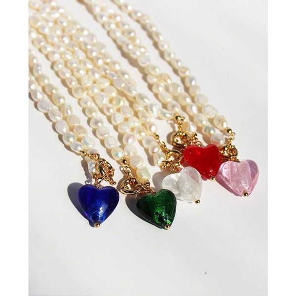 pendant necklaces for women neck chain female jewelry wholesale gift natural rice beads pearls colorful heart crystal, Silver
pendant necklaces for women neck chain female jewelry wholesale gift natural rice beads pearls colorful heart crystal, Silver