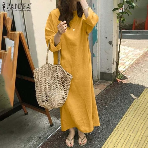 casual dresses femme vintage solid sundress women kaftan plain robe cotton midi oversize long sleeve o-neck faldas largas, Black;gray
casual dresses femme vintage solid sundress women kaftan plain robe cotton midi oversize long sleeve o-neck faldas largas, Black;gray