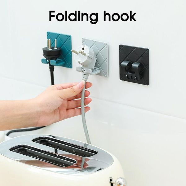 adhesive foldable socket hook power plug holder plastic wall door hanger room kitchen storage organizer drop hooks & rails
adhesive foldable socket hook power plug holder plastic wall door hanger room kitchen storage organizer drop hooks & rails
