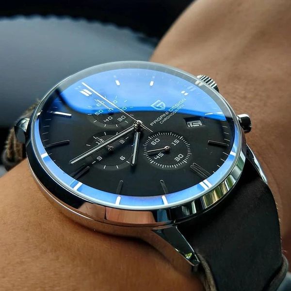wristwatches pagani design quartz sport waterproof 100m watches luxury chronograph fashion genuine leather vk67 automatic date men watch, Slivery;brown
wristwatches pagani design quartz sport waterproof 100m watches luxury chronograph fashion genuine leather vk67 automatic date men watch, Slivery;brown