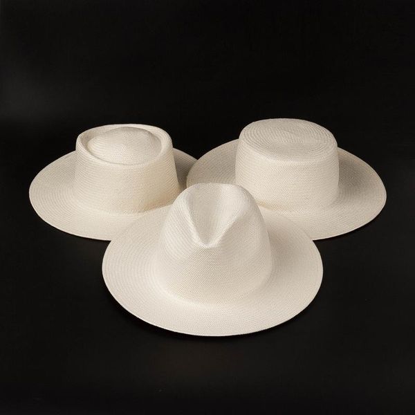 wide brim hats wholesale simple white paper straw flat for women summer outdoor travel sunshade hat ladies sunscreen beach, Blue;gray
wide brim hats wholesale simple white paper straw flat for women summer outdoor travel sunshade hat ladies sunscreen beach, Blue;gray