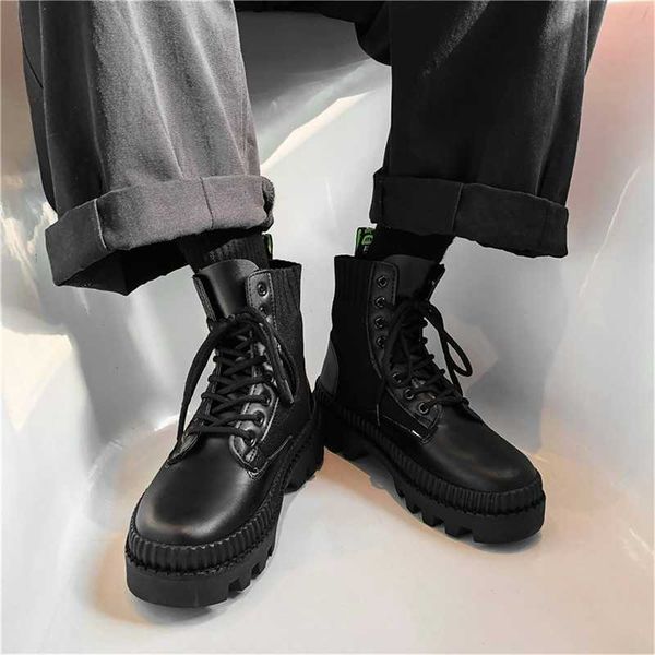 women's short boots autumn and winter new solid color lace-up thick-soled snow comfortable outdoor non-slip martin y0910, Black
women's short boots autumn and winter new solid color lace-up thick-soled snow comfortable outdoor non-slip martin y0910, Black