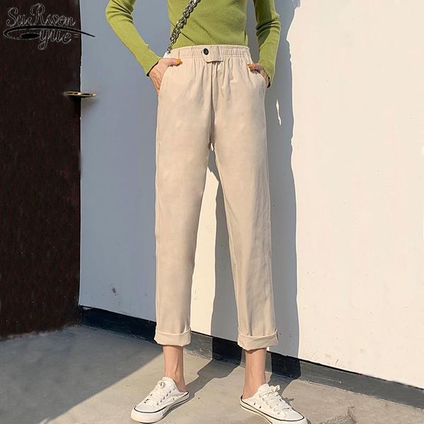 women's pants & capris cotton solid harem casual loose women 2021 autumn office lady trousers pleated capri winter clothes 10426, Black;white
women's pants & capris cotton solid harem casual loose women 2021 autumn office lady trousers pleated capri winter clothes 10426, Black;white