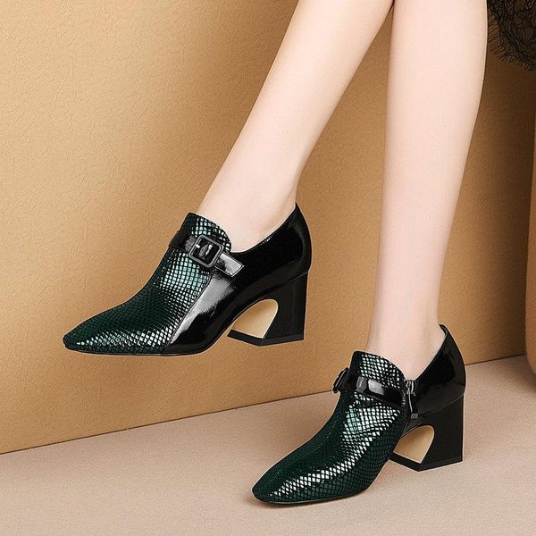 women spring summer genuine leather pumps 2021 plus size casual high heeled prom shoes woman dress, Black
women spring summer genuine leather pumps 2021 plus size casual high heeled prom shoes woman dress, Black