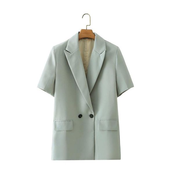 women's suits & blazers 2021 summer women's european style lapel short-sleeved two-button pocket solid color casual suit jacket lad, White;black
women's suits & blazers 2021 summer women's european style lapel short-sleeved two-button pocket solid color casual suit jacket lad, White;black