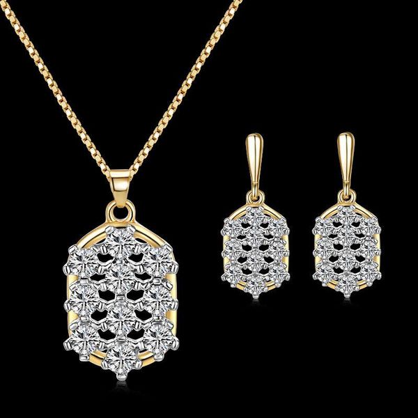 earrings & necklace cshou133 romantic creative square zircon alloy electroplating earring set jewelry bridal, Silver
earrings & necklace cshou133 romantic creative square zircon alloy electroplating earring set jewelry bridal, Silver