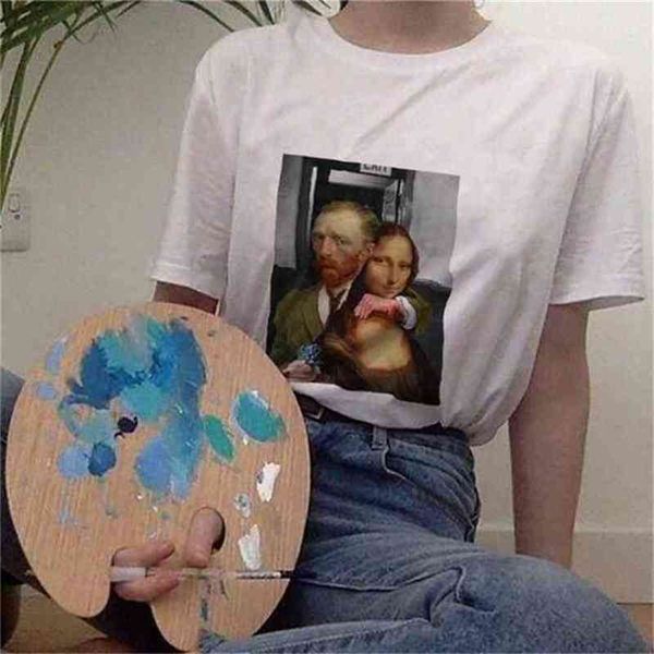 1pcs van gogh kidnapping mona lisa pop art comic t-shirt street style funny tee t 210512, White
1pcs van gogh kidnapping mona lisa pop art comic t-shirt street style funny tee t 210512, White