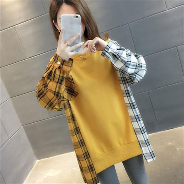 women's hoodies & sweatshirts korean 2021 loose ladies plus velvet thickening clothes autumn winter coats v1083, Black
women's hoodies & sweatshirts korean 2021 loose ladies plus velvet thickening clothes autumn winter coats v1083, Black