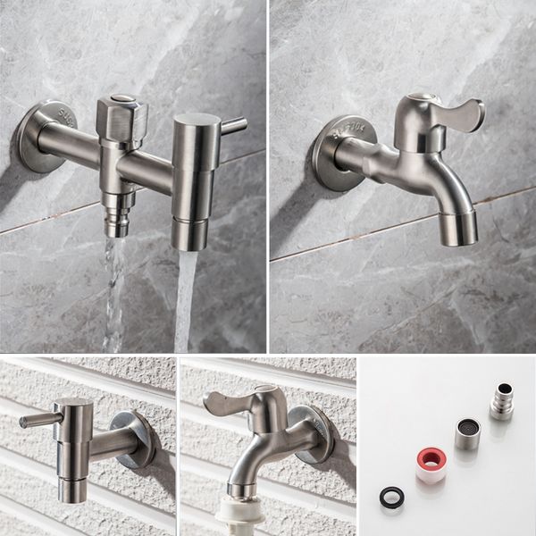 304 stainless steel garden faucet wall mounted brushed outdoor bibcock garden wash basin mop lengthen faucet torneira parede
304 stainless steel garden faucet wall mounted brushed outdoor bibcock garden wash basin mop lengthen faucet torneira parede