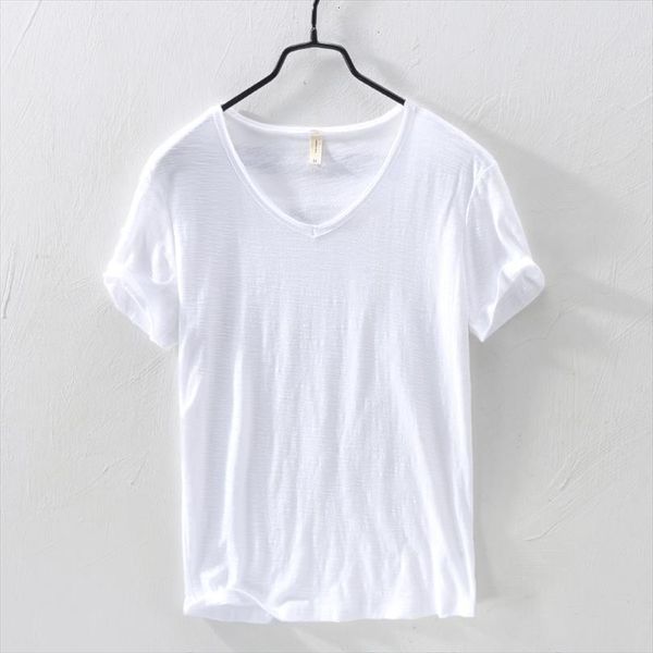 summer 100% cotton v neck men t shirts solid color casual basic tees plus size short sleeve y2449, White;black
summer 100% cotton v neck men t shirts solid color casual basic tees plus size short sleeve y2449, White;black
