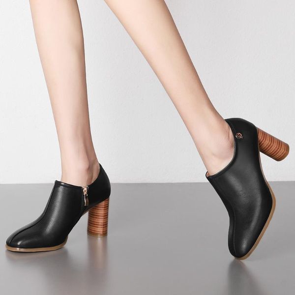 dress shoes ribetrini female office fashion brand square toe woman high heels genuine leather pumps women spring ol, Black
dress shoes ribetrini female office fashion brand square toe woman high heels genuine leather pumps women spring ol, Black