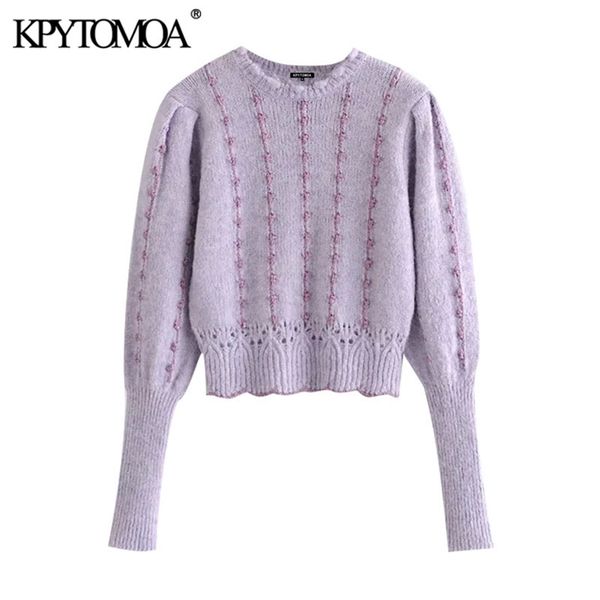 kpytomoa women fashion with metallic thread cropped knitted sweater vintage high neck long sleeve female pullovers chic 210812, White;black
kpytomoa women fashion with metallic thread cropped knitted sweater vintage high neck long sleeve female pullovers chic 210812, White;black
