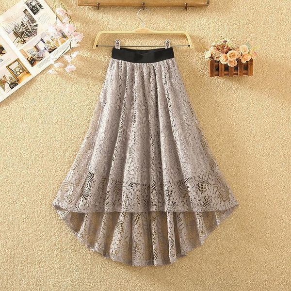 skirts lace hollow out asymmetrical women solid high waist a-line knee-length causal all match office lady quality, Black
skirts lace hollow out asymmetrical women solid high waist a-line knee-length causal all match office lady quality, Black