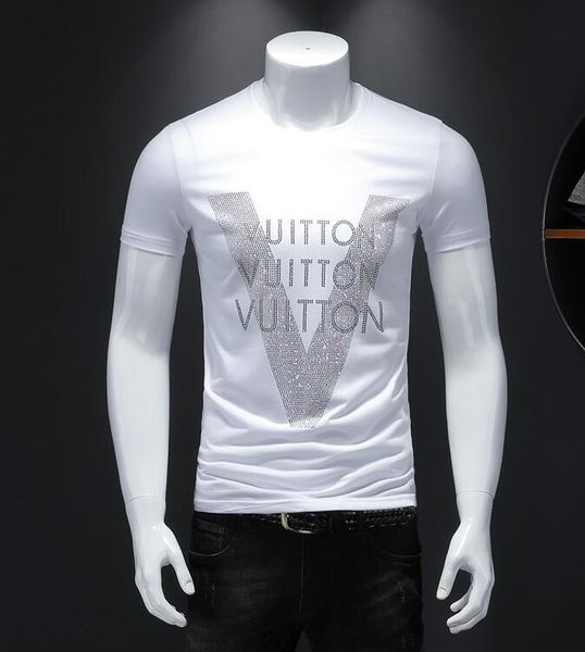 men's t-shirts quality cotton rhinestone 2022 new street fashion style short-sleeve male 024, White;black
men's t-shirts quality cotton rhinestone 2022 new street fashion style short-sleeve male 024, White;black