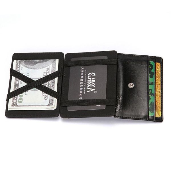 card holders women men business trifold magic wallet carteira pu leather slim hasp purse s holder id bank cases, Brown;gray
card holders women men business trifold magic wallet carteira pu leather slim hasp purse s holder id bank cases, Brown;gray