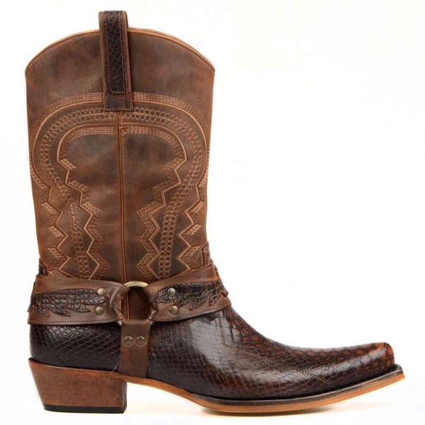 dress shoes footcourt-tan botas de couro genuÃno novas cowboy para homens cobra impressa fivela real meados bezerro do apontado 9l6g, Black
dress shoes footcourt-tan botas de couro genuÃno novas cowboy para homens cobra impressa fivela real meados bezerro do apontado 9l6g, Black