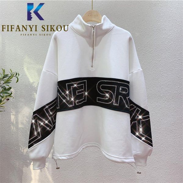 women's hoodies & sweatshirts autumn winter thick warm sweatshirt coat women fashion diamonds long sleeve turtleneck pullover female lo, Black
women's hoodies & sweatshirts autumn winter thick warm sweatshirt coat women fashion diamonds long sleeve turtleneck pullover female lo, Black