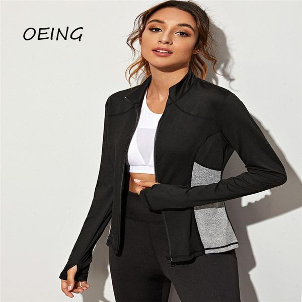 running jackets 2021 spring sport wear zip up exercise quick dry patchwork slim fitness jacket for women, Black;red
running jackets 2021 spring sport wear zip up exercise quick dry patchwork slim fitness jacket for women, Black;red