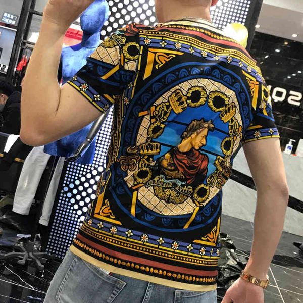 tee luxury summer for men trend baroque 3d digital broca de short sleeve high-quality t-shirt harajuku shirt homme, White;black
tee luxury summer for men trend baroque 3d digital broca de short sleeve high-quality t-shirt harajuku shirt homme, White;black