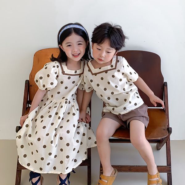 new design good quality factory price fashion selling childrens polka dot short sleeve square neck dress, Red;yellow
new design good quality factory price fashion selling childrens polka dot short sleeve square neck dress, Red;yellow