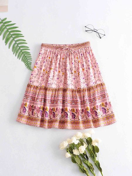 casual dresses women floral print bohemian beach skirts summer drawstring lace up elastic waist short boho holiday seaside mini hg, Black;gray
casual dresses women floral print bohemian beach skirts summer drawstring lace up elastic waist short boho holiday seaside mini hg, Black;gray
