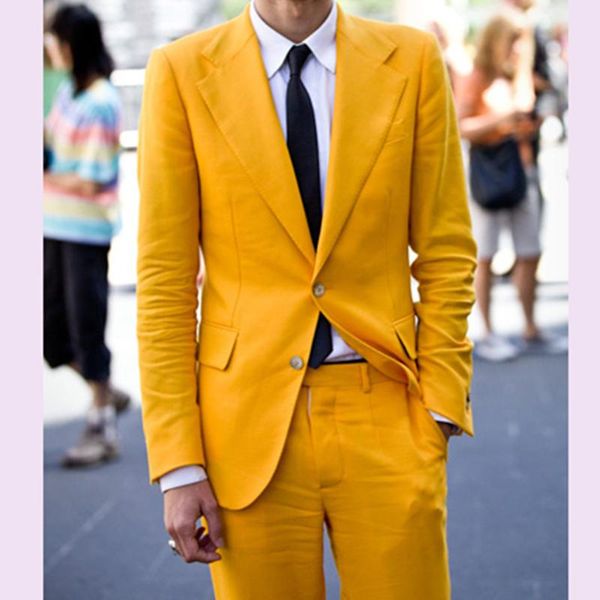 men's suits & blazers (blazer+pants) fashion yellow men slim wedding groomsmen wear male business casual suit trousers, White;black
men's suits & blazers (blazer+pants) fashion yellow men slim wedding groomsmen wear male business casual suit trousers, White;black