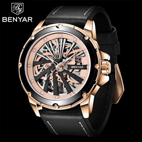 benyar 2021 fashion men automatic mechanical watches double-sided hollow design waterproof light-turning sports reloj hombre, Slivery;brown
benyar 2021 fashion men automatic mechanical watches double-sided hollow design waterproof light-turning sports reloj hombre, Slivery;brown