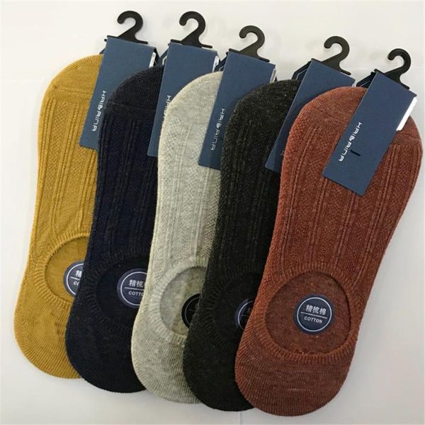 pairs of spring and summer double-needle colored cotton men's invisible socks, Black
pairs of spring and summer double-needle colored cotton men's invisible socks, Black