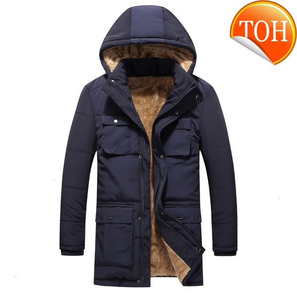 coat winter warm men jacket casual autumn fleece long thick outwear hooded multi-pocket male clothing down parka, Black
coat winter warm men jacket casual autumn fleece long thick outwear hooded multi-pocket male clothing down parka, Black