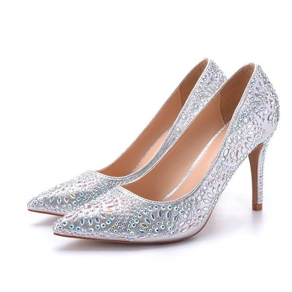 dress shoes autumn pointy water diamond wedding fine heel crystal bride shallow female, Black
dress shoes autumn pointy water diamond wedding fine heel crystal bride shallow female, Black