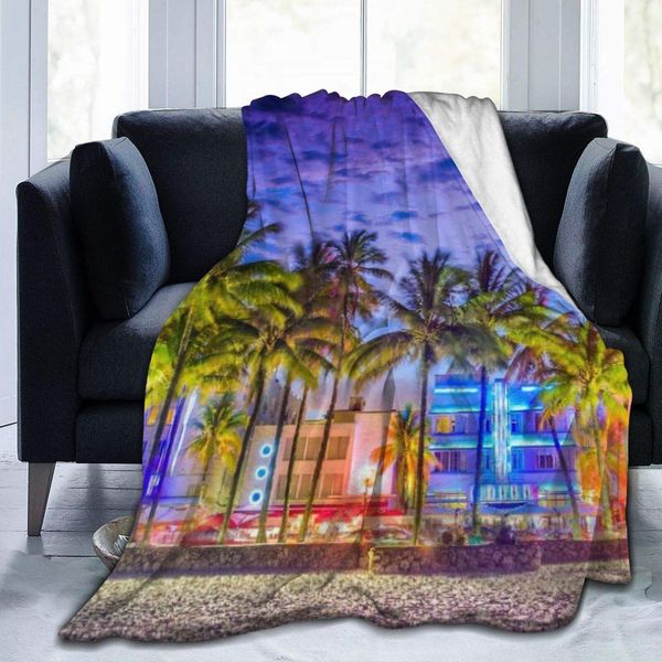 Ultra-Soft Micro Fleece Blanket,Miami Beach Florida USA On Ocean Drive at Sunset,Home Decor Warm Throw Blanket for Couch
Ultra-Soft Micro Fleece Blanket,Miami Beach Florida USA On Ocean Drive at Sunset,Home Decor Warm Throw Blanket for Couch