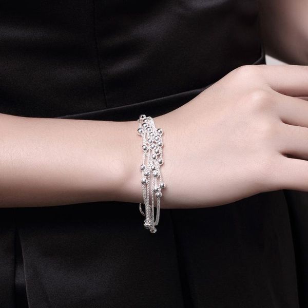 charm bracelets female jewelry korean exquisite fashion bangle six lines of light beads ball star silvery link chain bracelet gift, Golden;silver
charm bracelets female jewelry korean exquisite fashion bangle six lines of light beads ball star silvery link chain bracelet gift, Golden;silver