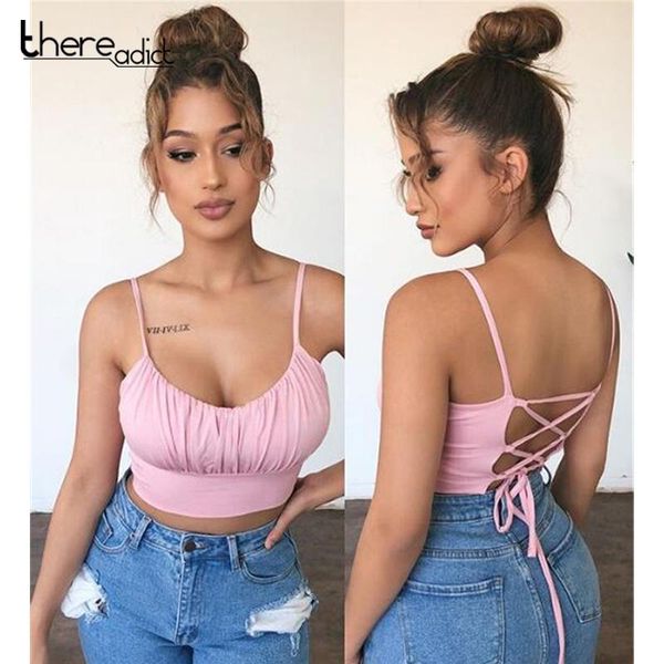 women's tanks & camis thereadict ruched solid short t-shirts lace up spaghetti strap summer casual women sleeveless backless party, White
women's tanks & camis thereadict ruched solid short t-shirts lace up spaghetti strap summer casual women sleeveless backless party, White