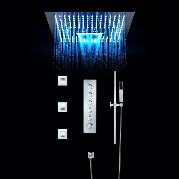 luxury bathroom faucets shower set system 16 inch led showers head ceiling rain shower panel thermostatic concealed mixer chrome
luxury bathroom faucets shower set system 16 inch led showers head ceiling rain shower panel thermostatic concealed mixer chrome