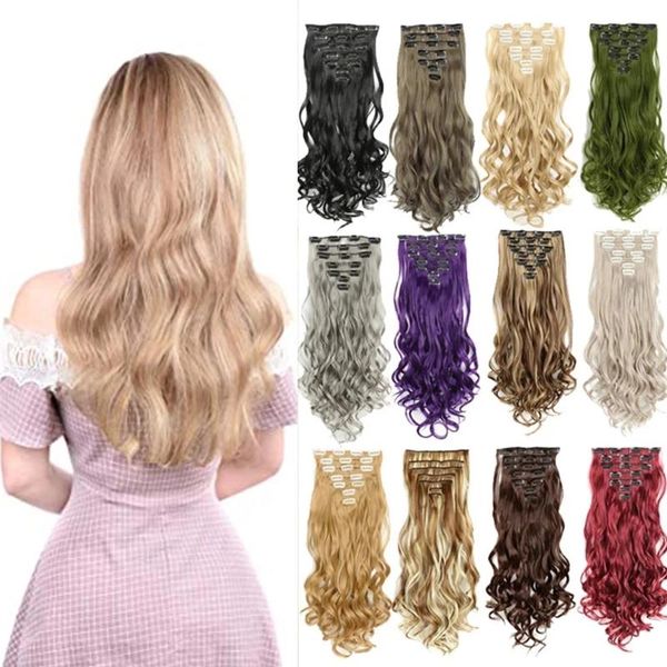 synthetic wigs kong&li 22 inch 7pcs/set clip in hair wave ins for women, Black
synthetic wigs kong&li 22 inch 7pcs/set clip in hair wave ins for women, Black