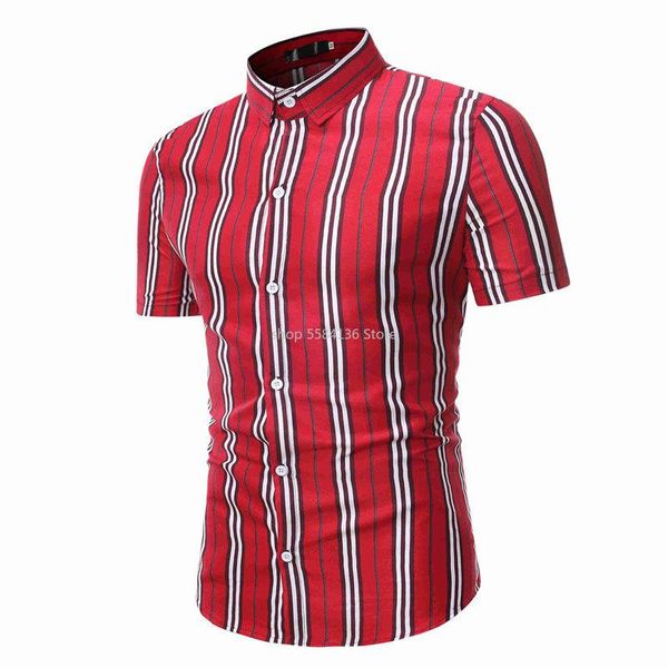 stripe shirts men 2021 fashion stand collar short sleeved summer casual shirt camisa masculina mens dress plus size men's, White;black
stripe shirts men 2021 fashion stand collar short sleeved summer casual shirt camisa masculina mens dress plus size men's, White;black