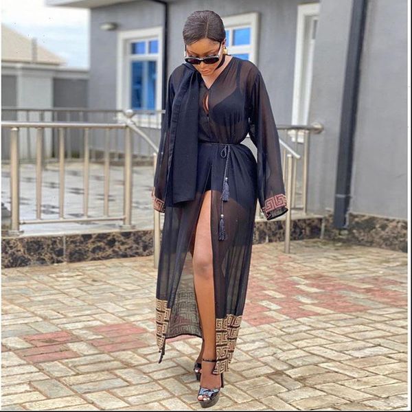 african women dresses dashiki chiffon summer maxi long dress plaid diamond transparent design fashion brand vestidos, Black;gray
african women dresses dashiki chiffon summer maxi long dress plaid diamond transparent design fashion brand vestidos, Black;gray