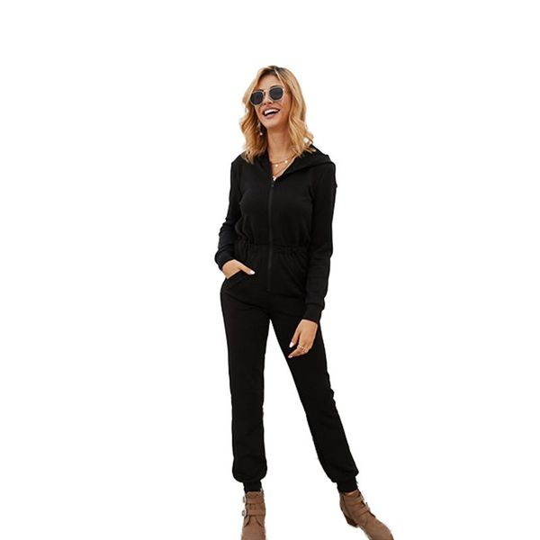 women's jumpsuits & rompers sweater women black jumpsuit europe and america comfortable loose hooded zipper fake two-piece, Black;white
women's jumpsuits & rompers sweater women black jumpsuit europe and america comfortable loose hooded zipper fake two-piece, Black;white