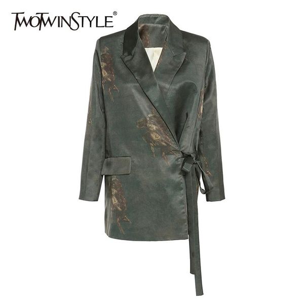 print casual blazer for women notched long sleeve lace up large size blazers female fashion clothing stylish women's suits &, White;black
print casual blazer for women notched long sleeve lace up large size blazers female fashion clothing stylish women's suits &, White;black