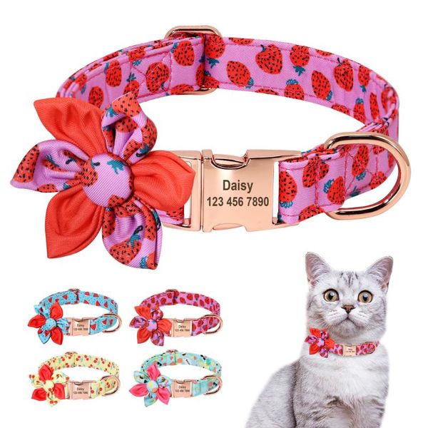 cat collars & leads lovely fruit collar personzlied dog cats nylon anti-lost dogs with flower engraved id buckle
cat collars & leads lovely fruit collar personzlied dog cats nylon anti-lost dogs with flower engraved id buckle