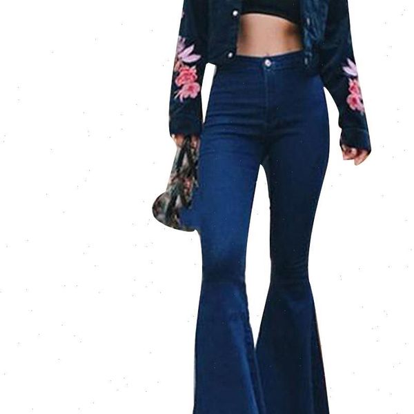 womens jeans fashion women solid color high waist slim bell bottoms denim pants trousers for, Blue
womens jeans fashion women solid color high waist slim bell bottoms denim pants trousers for, Blue