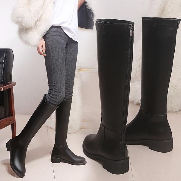 boots high leather 2021 autumn and winter children's knight thick heel plush riding women's knee, Black
boots high leather 2021 autumn and winter children's knight thick heel plush riding women's knee, Black