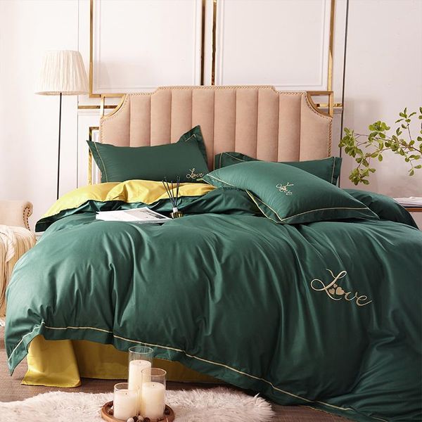 bedding sets four-piece brushed cotton embroidery bedspreads for bed linen and covers solid color soft comfortable
bedding sets four-piece brushed cotton embroidery bedspreads for bed linen and covers solid color soft comfortable