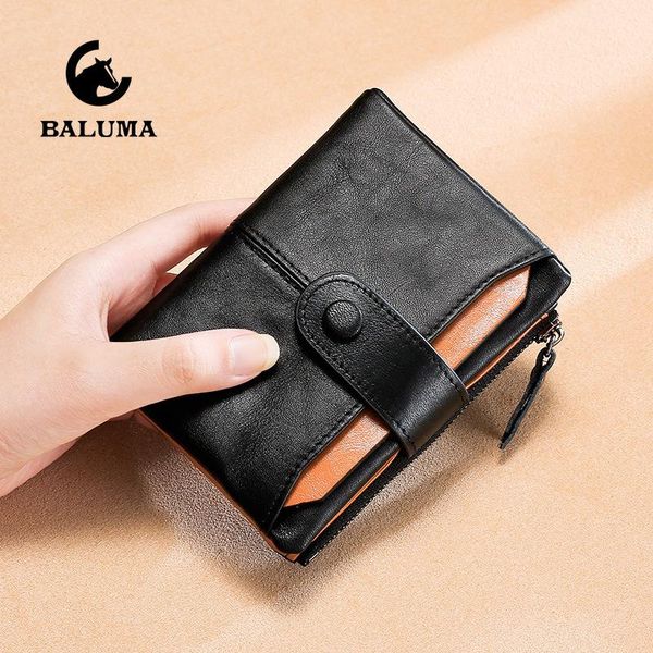wallets men's rfid short wallet purse leather vintage business oil wax id credite card holder layer cowhide, Red;black
wallets men's rfid short wallet purse leather vintage business oil wax id credite card holder layer cowhide, Red;black