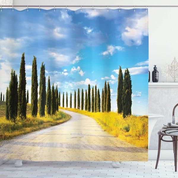 shower curtains italian curtain view of earth road path between trees row in mediterranean historic culture polyester fabric bathroom
shower curtains italian curtain view of earth road path between trees row in mediterranean historic culture polyester fabric bathroom