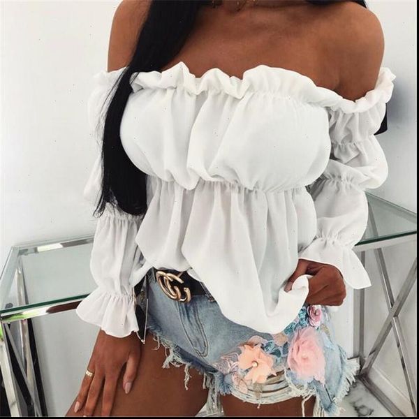 chiffon women shirts blouses womens off shoulder long puff sleeve short loose casual blouse lady sale ruffle pleated, White
chiffon women shirts blouses womens off shoulder long puff sleeve short loose casual blouse lady sale ruffle pleated, White