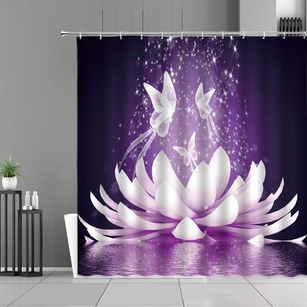 shower curtains lotus flower butterfly purple fantasy floral art design waterproof bathroom curtain screen home wall decor cloth
shower curtains lotus flower butterfly purple fantasy floral art design waterproof bathroom curtain screen home wall decor cloth