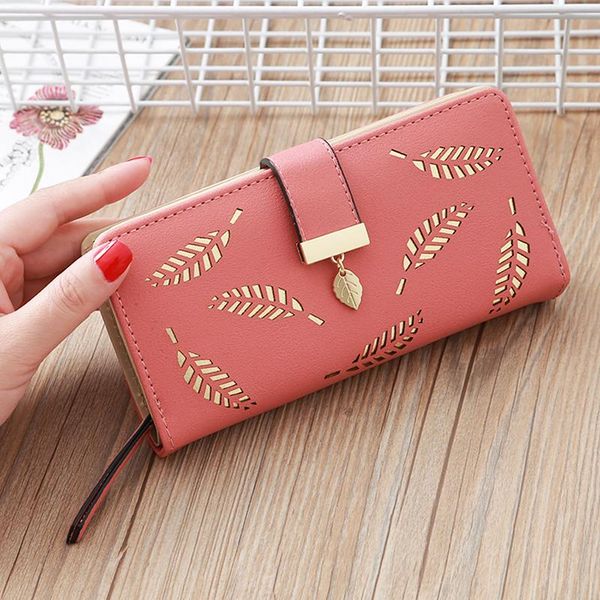 wallets lady long fold pu leather female coin purse card holde women fashion hollowed-out leaf flower purses, Red;black
wallets lady long fold pu leather female coin purse card holde women fashion hollowed-out leaf flower purses, Red;black